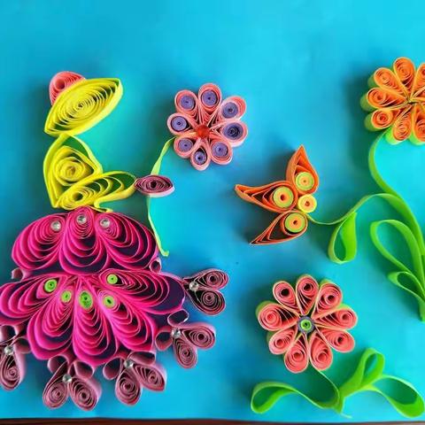 🎉美术衍纸作品（三年四班）🎉
