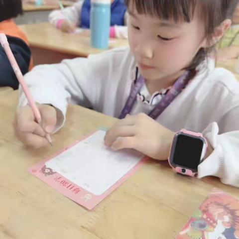 用心记录微小成长——2008班书法比赛