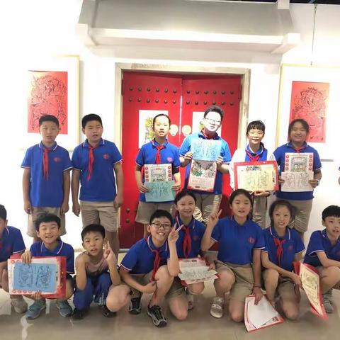 大厅门五二中队任鹤林年画博物馆社会实践