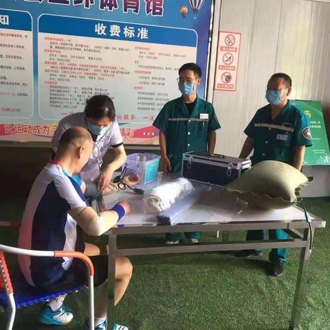 襄城县人民医院为职工羽毛球大赛提供医疗保障