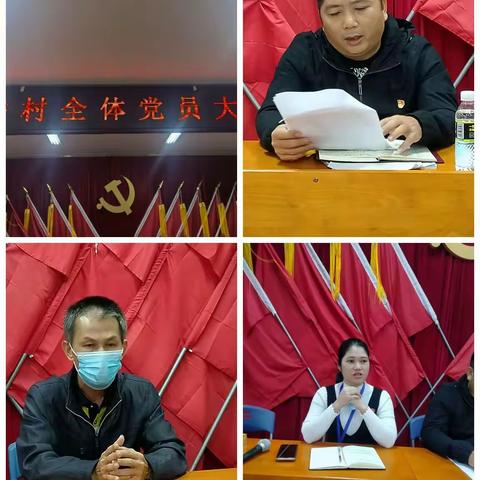 谷桥村党支部召开全体党员大会