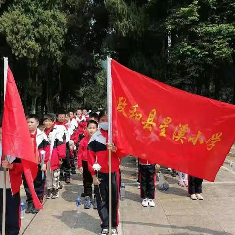 “祭奠英烈    弘扬正气”———星溪小学组织少先队员祭扫烈士陵园