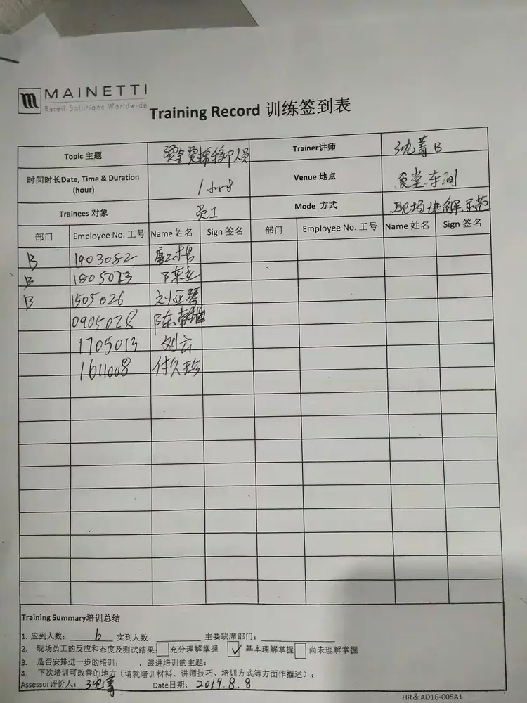 苏州万美公司员工s0p
