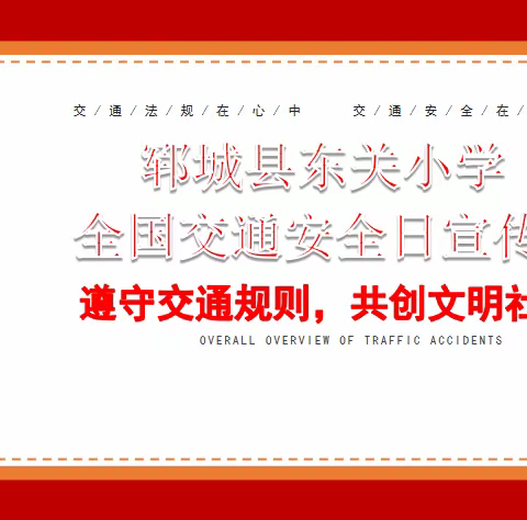 “遵守交通规则，共创文明社会”—东关小学交通安全主题班会活动