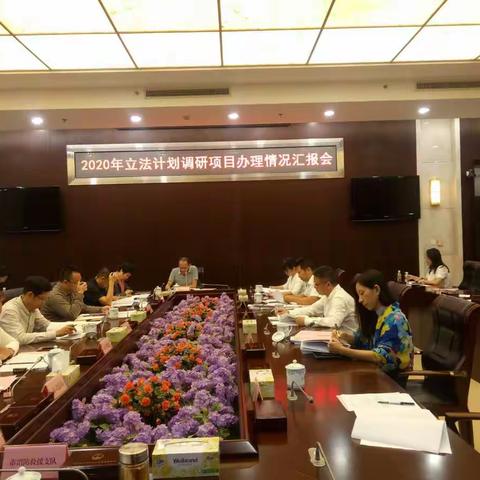 市人大常委会召开2020年立法计划调研项目办理情况汇报会