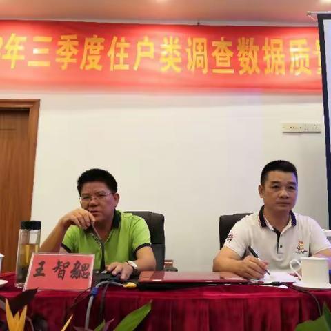 儋州市2108年三季度住户类调查数据质量审查及业务培训