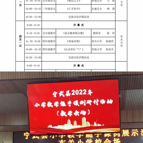 聆听名师精彩课堂 领略数学文化魅力——宁武县东关小学名师课堂