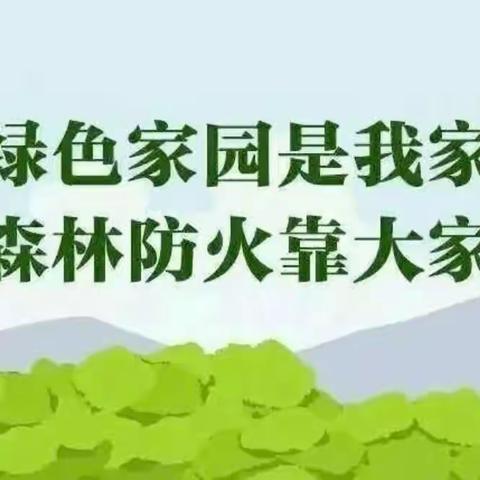 “森林防火，有你有我”————大石河小学森林防火知识宣传活动