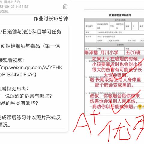 疫情防控不松懈，道法教学助开花——三亚市吉阳区月川小学道德与法治科组线上教学活动