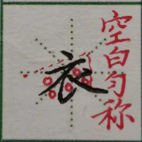 汉字书写素养15班第118周主要内容:偏旁部首练习第七十周:衣字旁