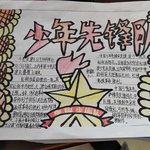 【莒县四小—乐真教育】六年级八班从小学先锋—争做好少年优秀手抄报展示