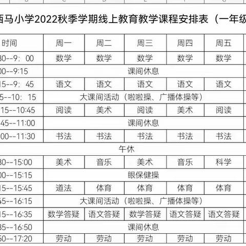 停课不停学——西马小学线上教学告家长