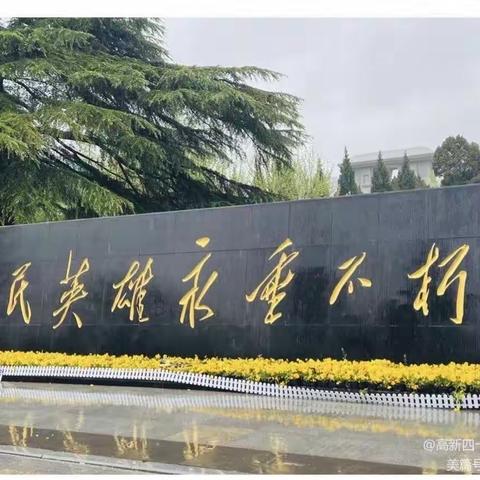 灵沼街道办事处开展辖区内  教育组清明祭奠烈士活动