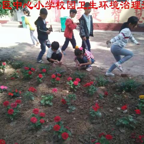 李零巨中心小学保护环境在行动