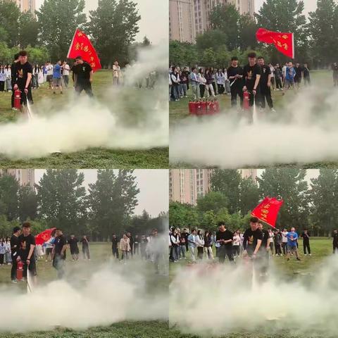 食品园林学院组织开展消防疏散演练暨灭火器使用培训活动