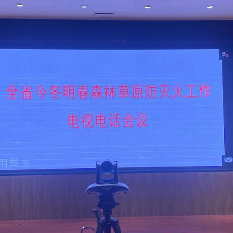 区应急管理局组织我区参加全省今冬明春森林草原防灭火工作电视电话会议