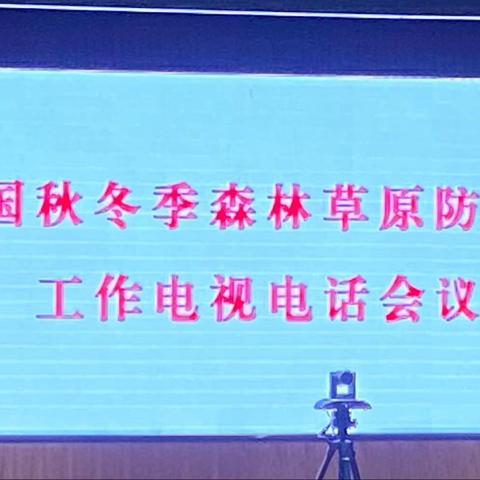 区应急管理局组织我区参加全国秋冬季森林草原防灭火工作电视电话会议