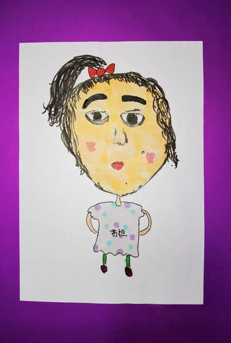 我眼中的“我”，——我也画幅自画像