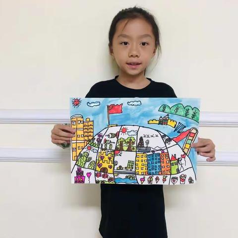 记孩儿们暑期美术学习