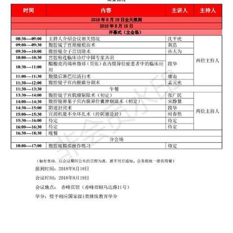 （赤峰场）妇科手术实用技术与指南规范基层医师巡讲