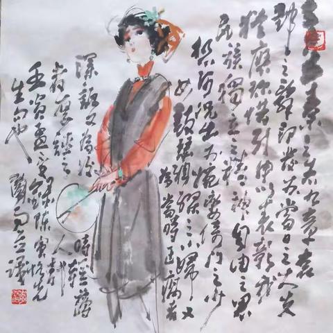 李风雨先生水墨人物及水彩画，水墨淋漓，气韵生动，频俱文学性，值得推崇