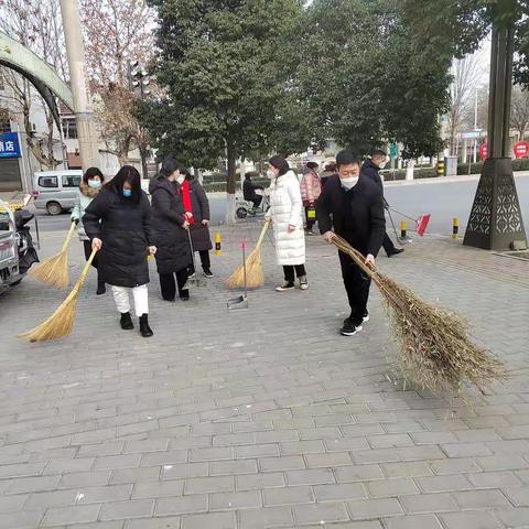 县残联组织开展环境卫生大清扫大擦洗大整治大消杀活动