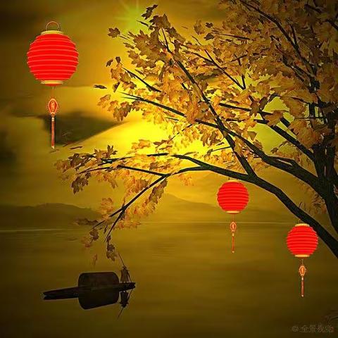 小梵高美术《中秋佳节赏月圆》