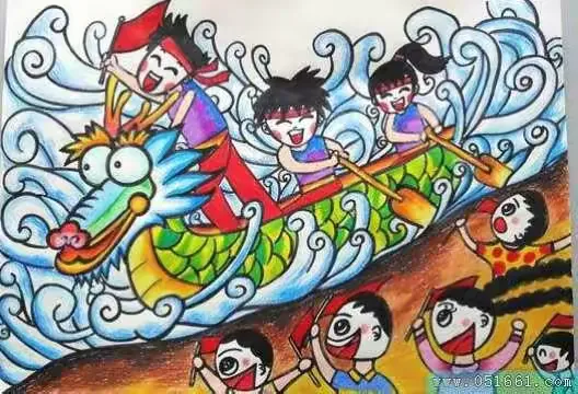 学画赛龙舟