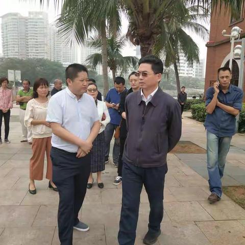 龙卫东副市长带队调研海甸溪水环境综合整治工作