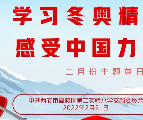 “学习冬奥精神  感受中国力量”高陵区第二实验小学党支部2月份主题党日活动纪实