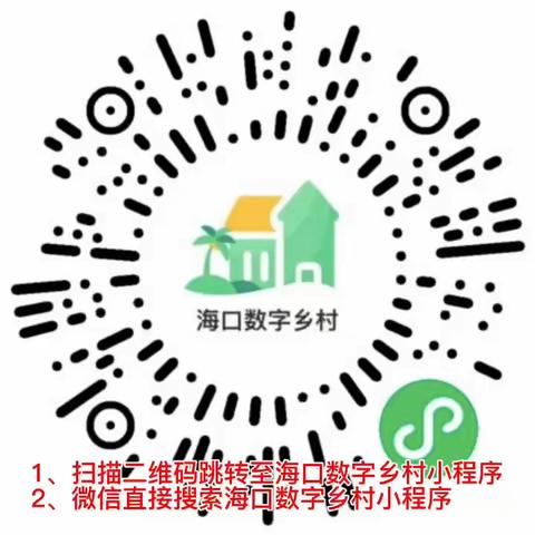 第一课 海口数字乡村小程序注册以及功能介绍