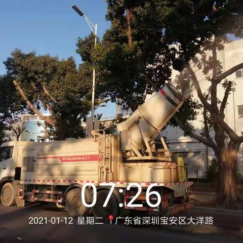 【宝政通公司】福海抑尘车日常作业简报（1月12日）