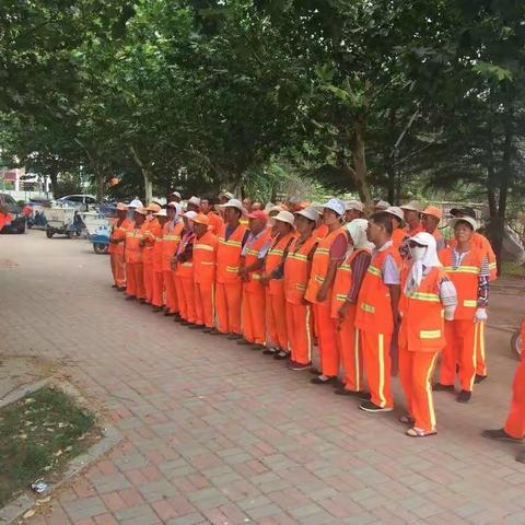 广饶县乐安街道环卫队一周工作