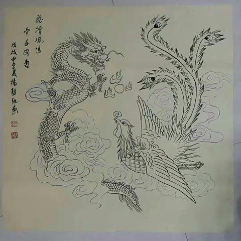 大鹏书画国画班2018.年暑假学生学习留影