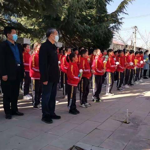 文明祭扫缅怀先烈——平山县老干部局关工委组织平山镇川坊小学缅怀齐计三、齐子才革命烈士活动