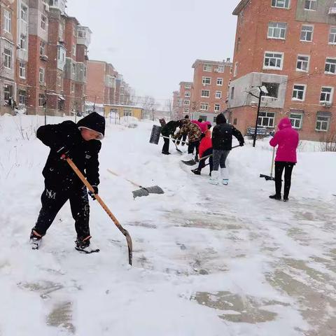 迎战暴雪 全员出击—幸福街道三十七社区在行动