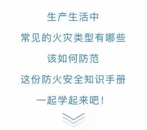 防火安全知识手册，一起学起来！
