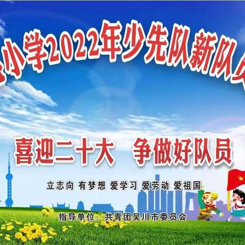 【喜迎二十大，争做好队员】王村港中心小学2022年新队员入队仪式