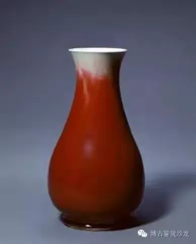 清康熙郎窑红釉苹果尊