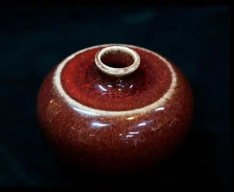 清康熙郎窑红釉苹果尊