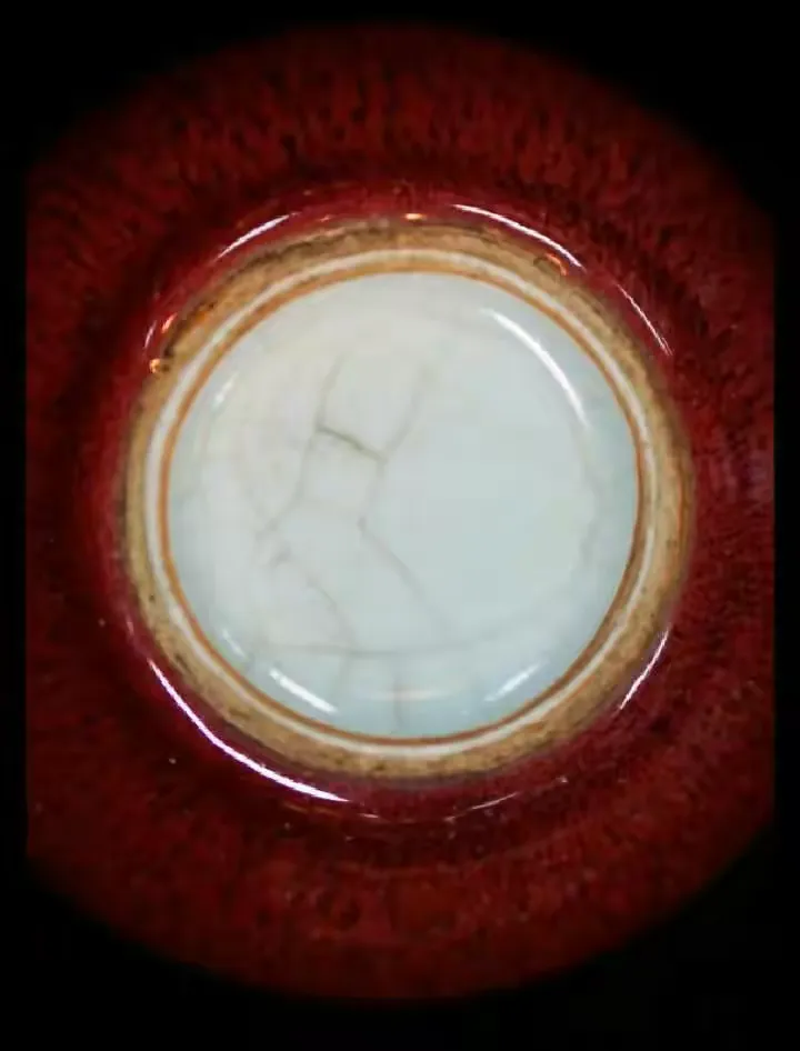 清康熙郎窑红釉苹果尊