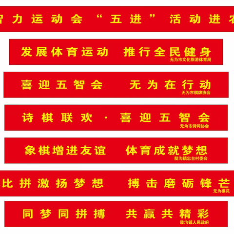 无为市喜迎五智会系列活动