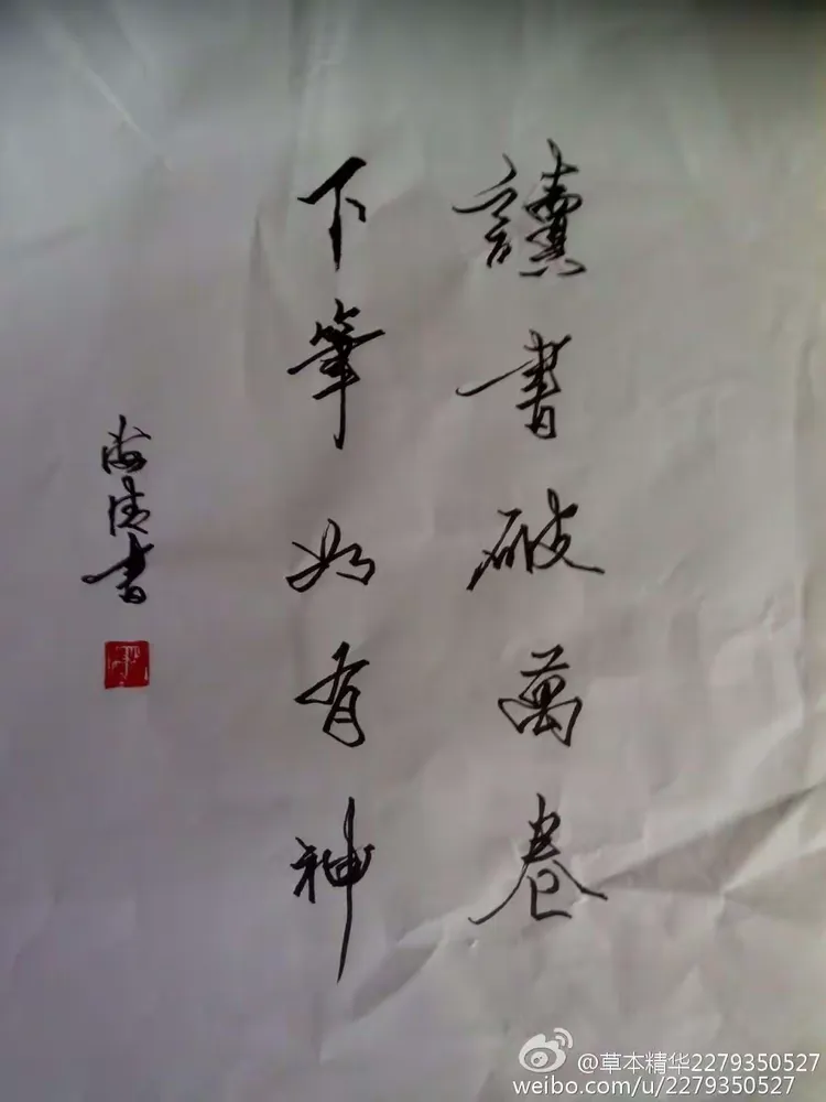 读书破万卷，下笔如有神。