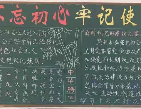 青沟小学举行“学习十九大，抒发少年志”黑板报大赛