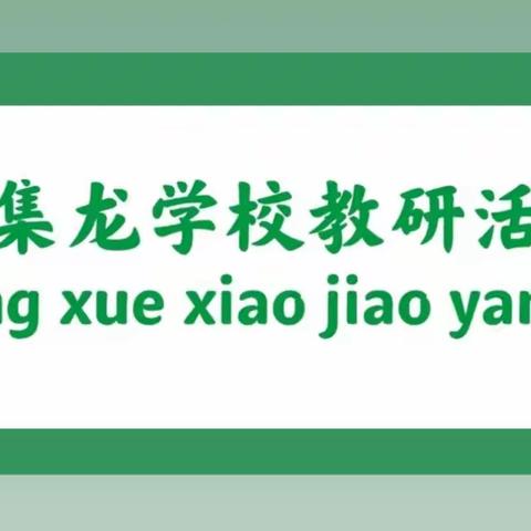 聚焦课堂抓教研，听课评课促成长，集龙学校开展新进教师听评课活动