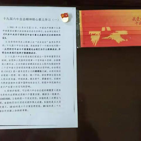 谊安社区组织召开“党的十九届六中全会精神学习研讨会”