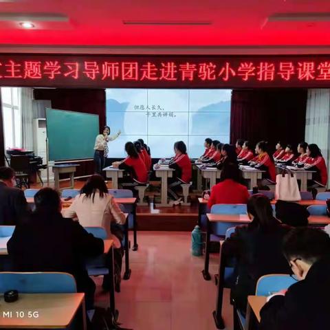 专家入校精指导，鼓舞前行再扬帆———语文主题学习导师团走进沂南青驼小学指导课堂教学