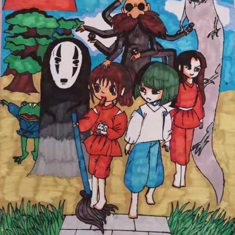 彩笔书画卷   巧手夺天工――新华小学第七届校园艺术节之美术作品