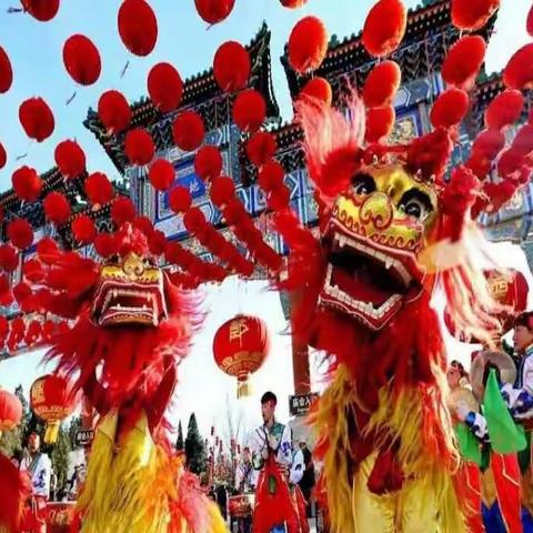 营里首届福娃闹庙会     希望唐人街