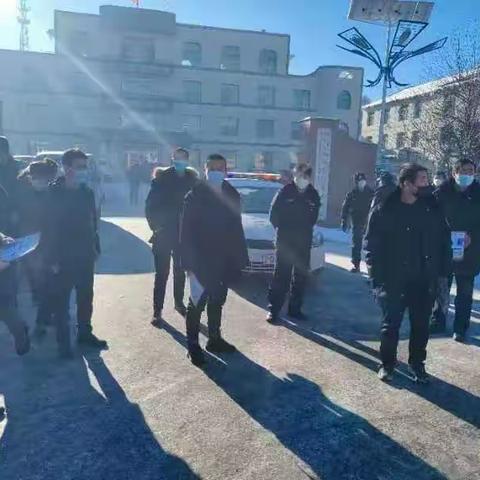 敖家堡乡春节前道路安全宣传